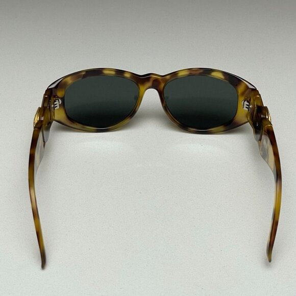 GIANNI VERSACE Vintage 1996 Light Brown Tortoise Frame Sunglasses Gold Medusa MO main image 9